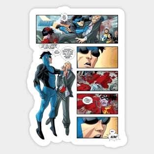 invincible comic strip Sticker